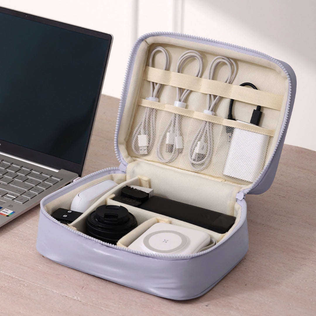 Travel Cable Organizer Pouch – Large Capacity Tech Bag