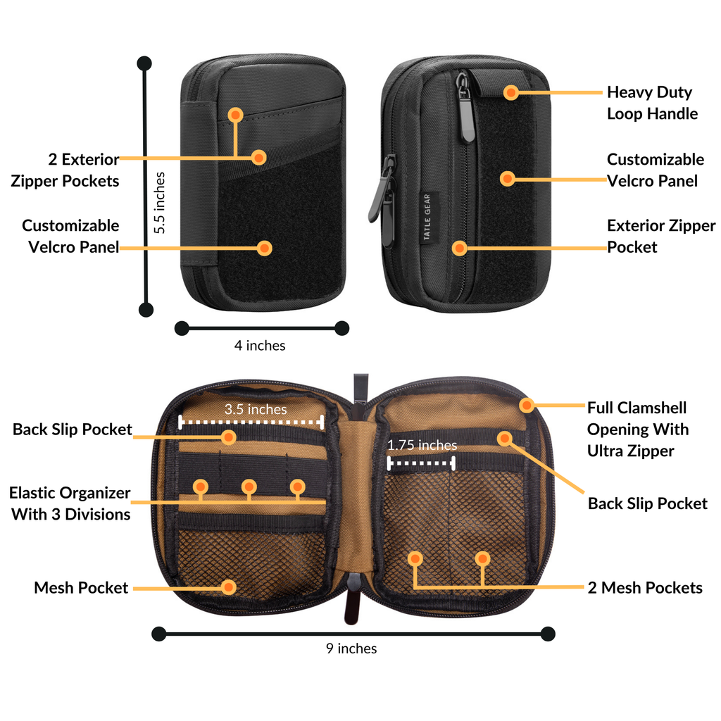 Tatle Gear D-Pack – Compact Tech & Everyday Organizer
