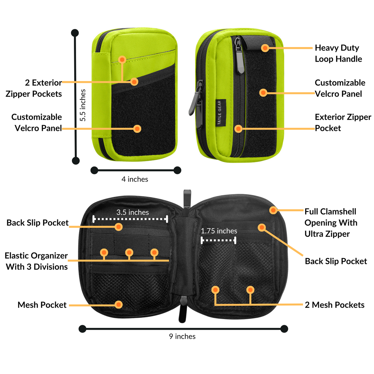Tatle Gear D-Pack – Compact Tech & Everyday Organizer