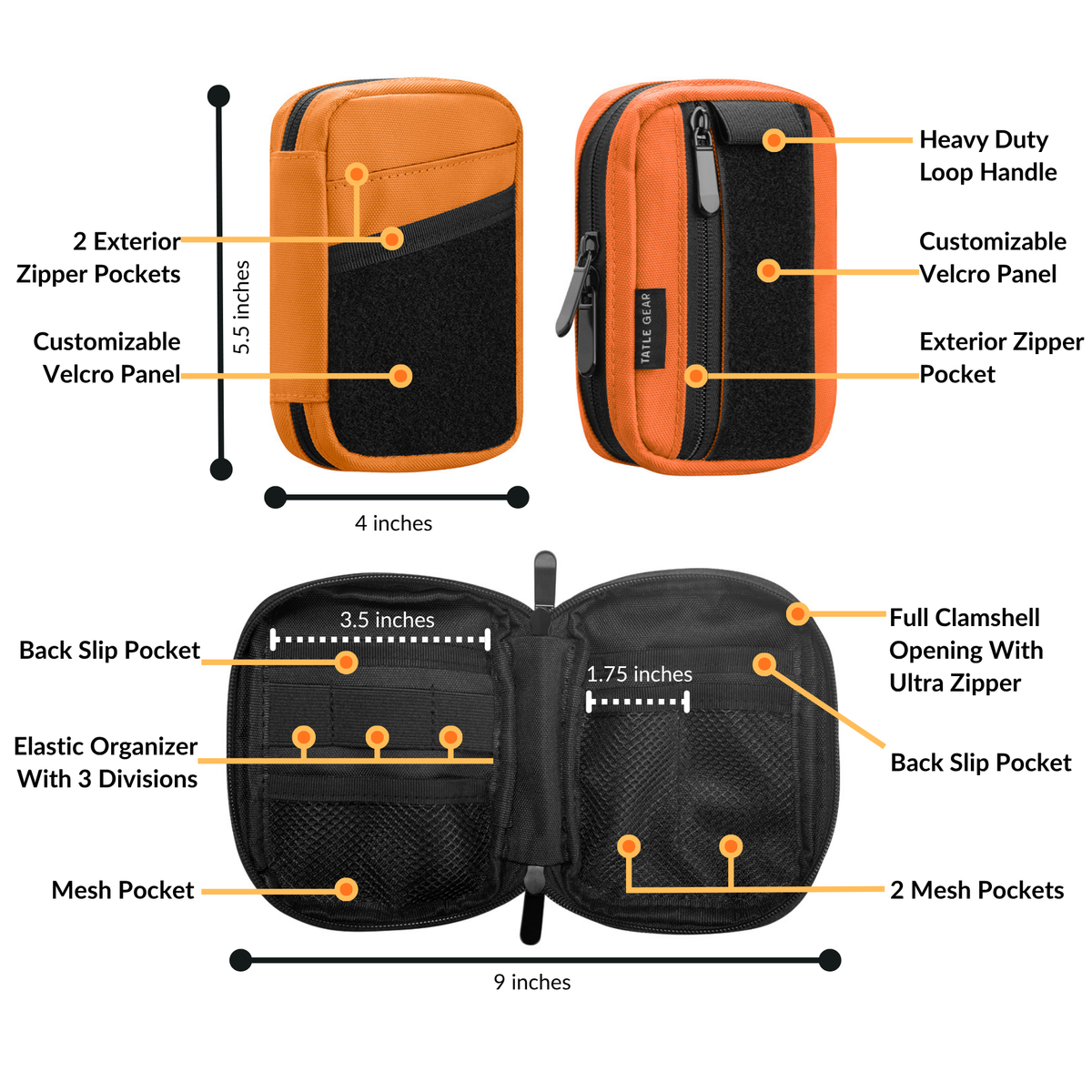 Tatle Gear D-Pack – Compact Tech & Everyday Organizer