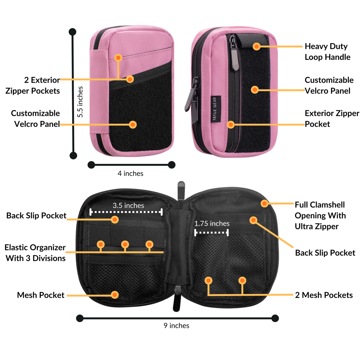 Tatle Gear D-Pack – Compact Tech & Everyday Organizer