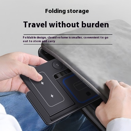 3-in-1 Foldable Wireless Charging Station with LED Light