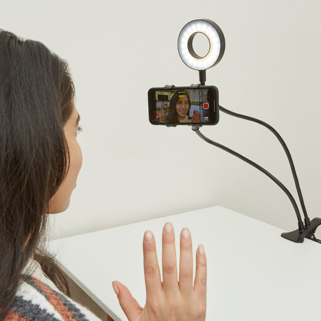 Live Streaming Kit with LED Light & Phone Holder