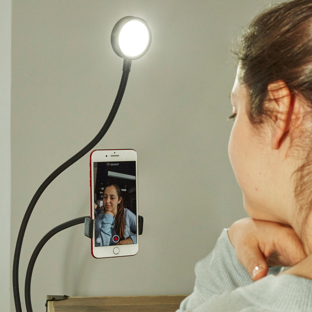 Live Streaming Kit with LED Light & Phone Holder