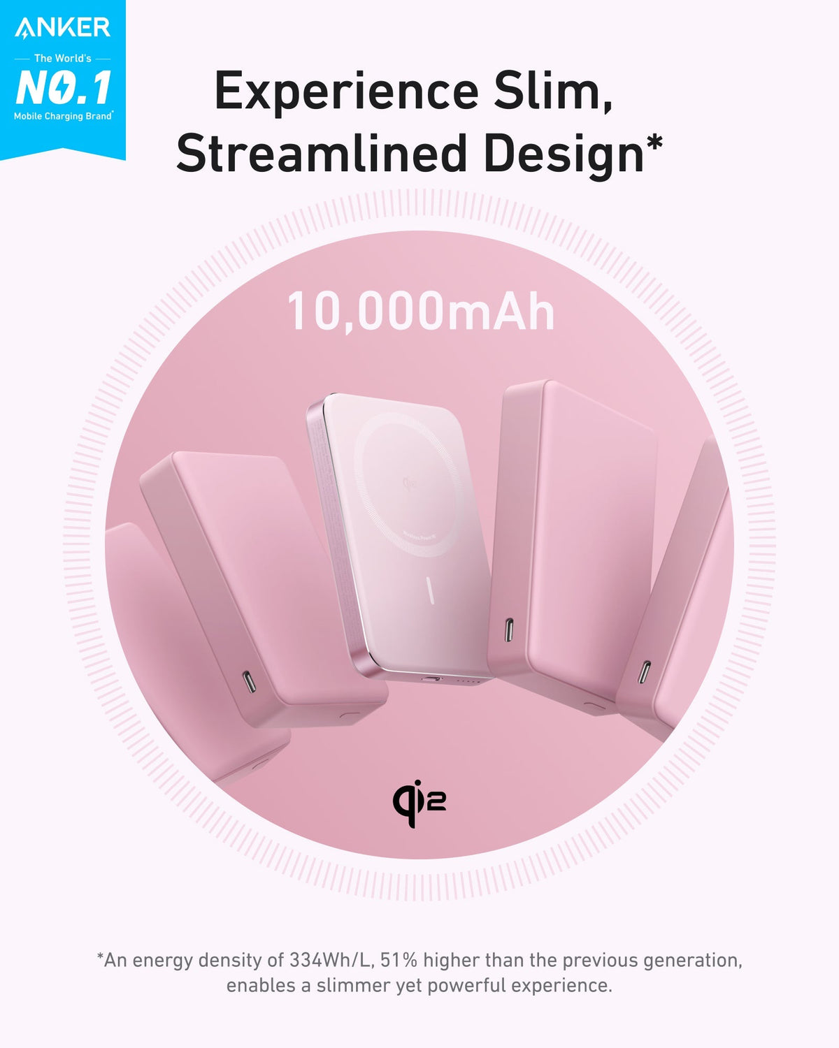 Anker MagGo Power Bank 10K – Slim Magnetic Charger
