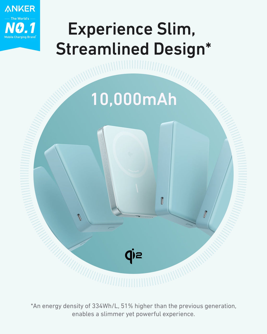 Anker MagGo Power Bank 10K – Slim Magnetic Charger