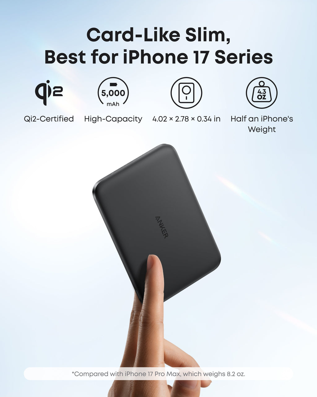 Anker Nano MagGo Power Bank 5K – Ultra-Slim Qi2 Charger