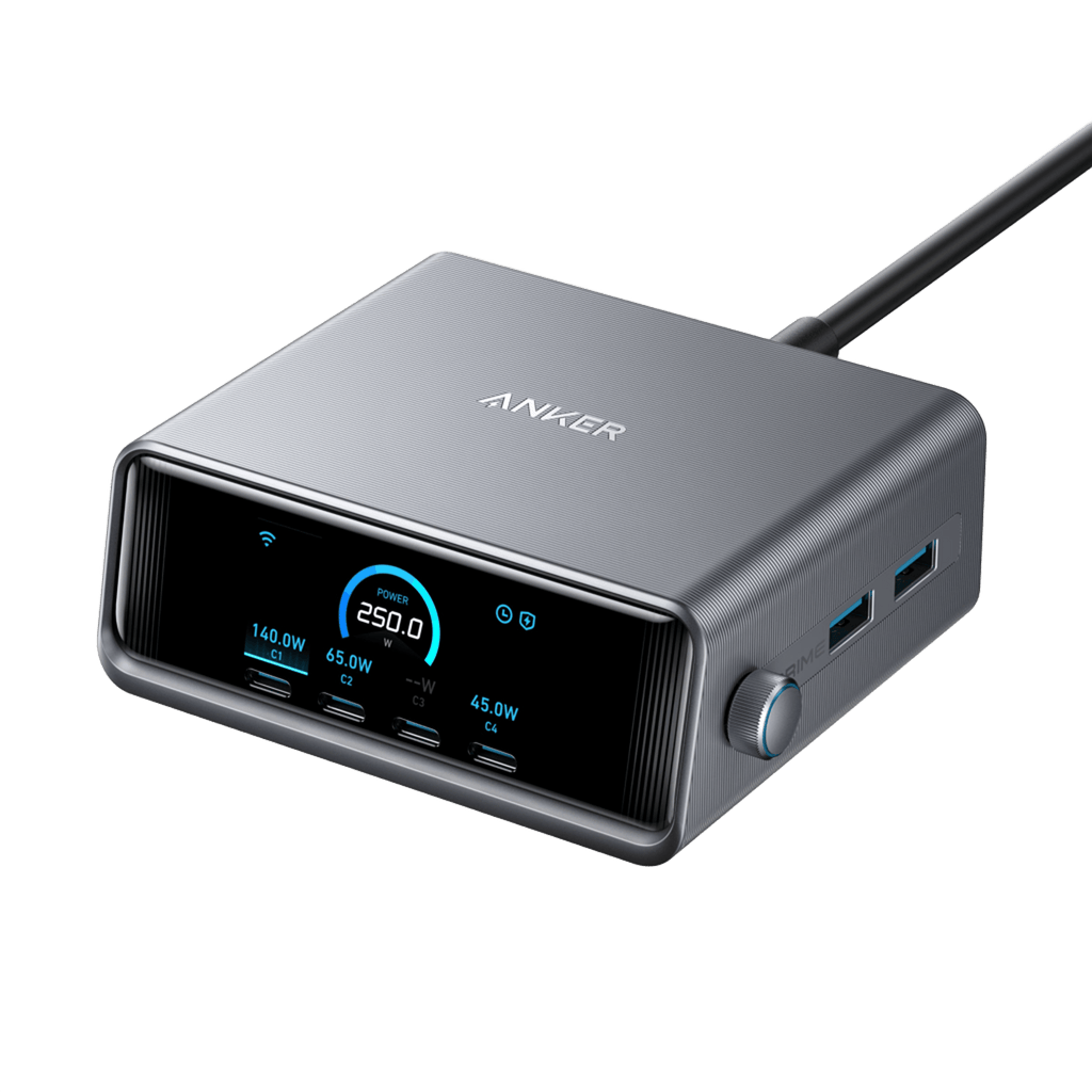 Anker Prime 250W GaNPrime Charger – 6-Port Charging Station