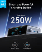 Anker Prime 250W GaNPrime Charger – 6-Port Charging Station