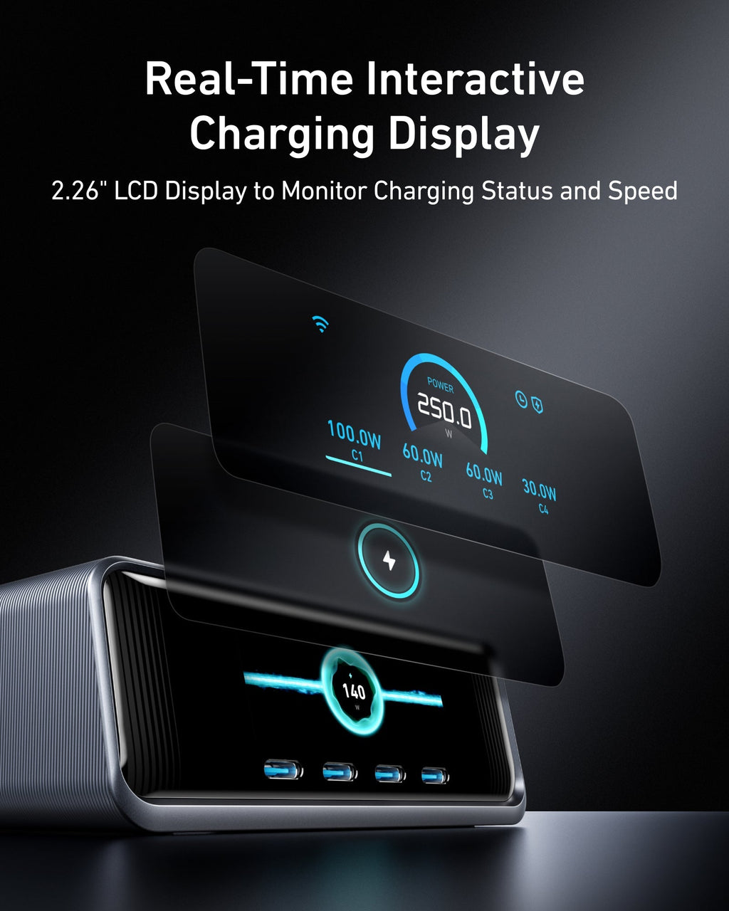 Anker Prime 250W GaNPrime Charger – 6-Port Charging Station