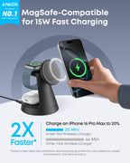 Anker MagGo 3-in-1 Wireless Charging Station – Dock Stand