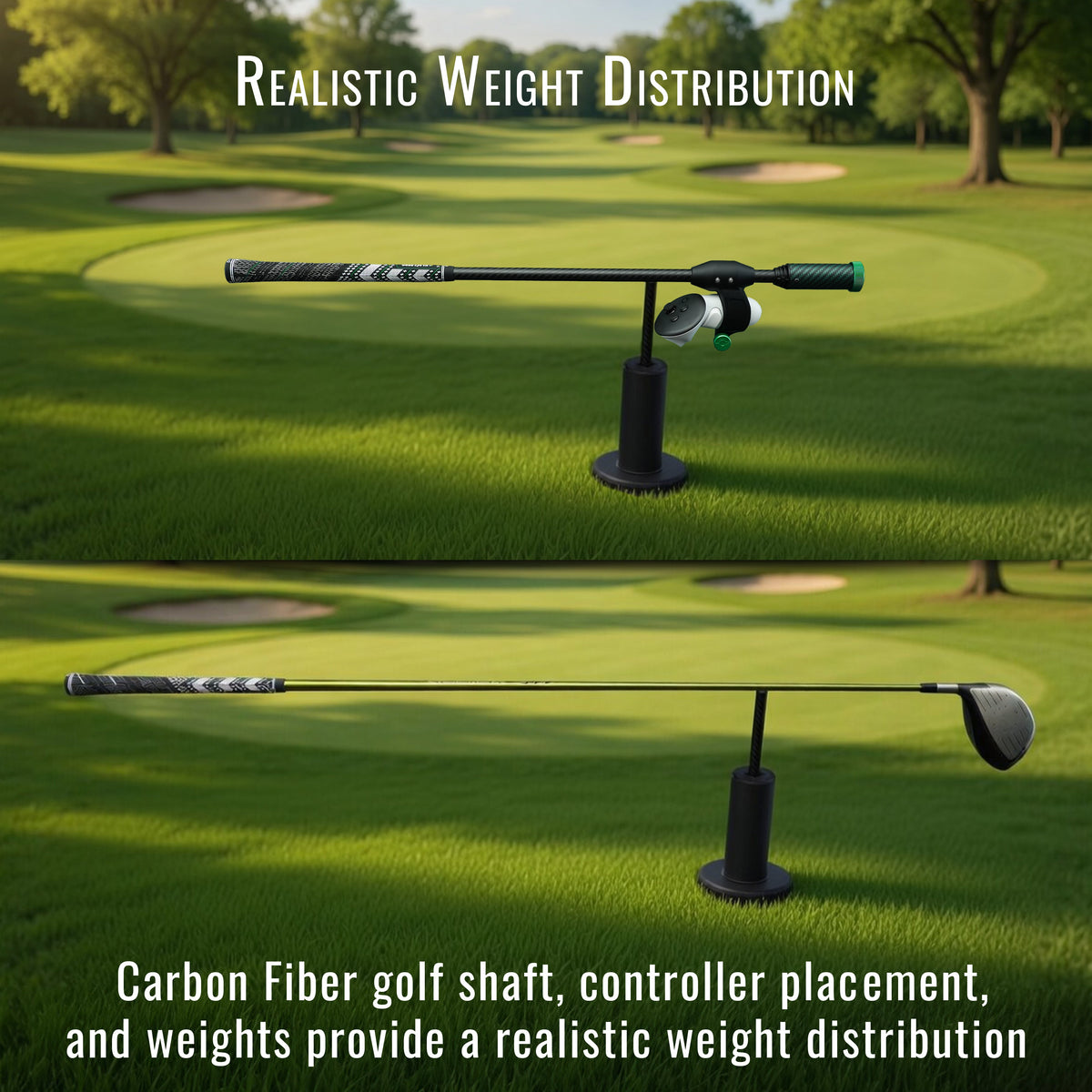 DeadEyeVR DriVR Elite – Weighted VR Golf Club