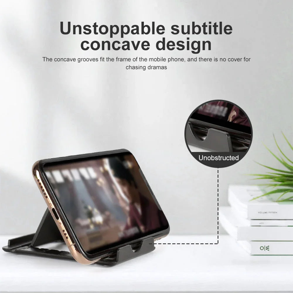 Soporte plegable para teléfono y tableta: soporte ajustable de escritorio