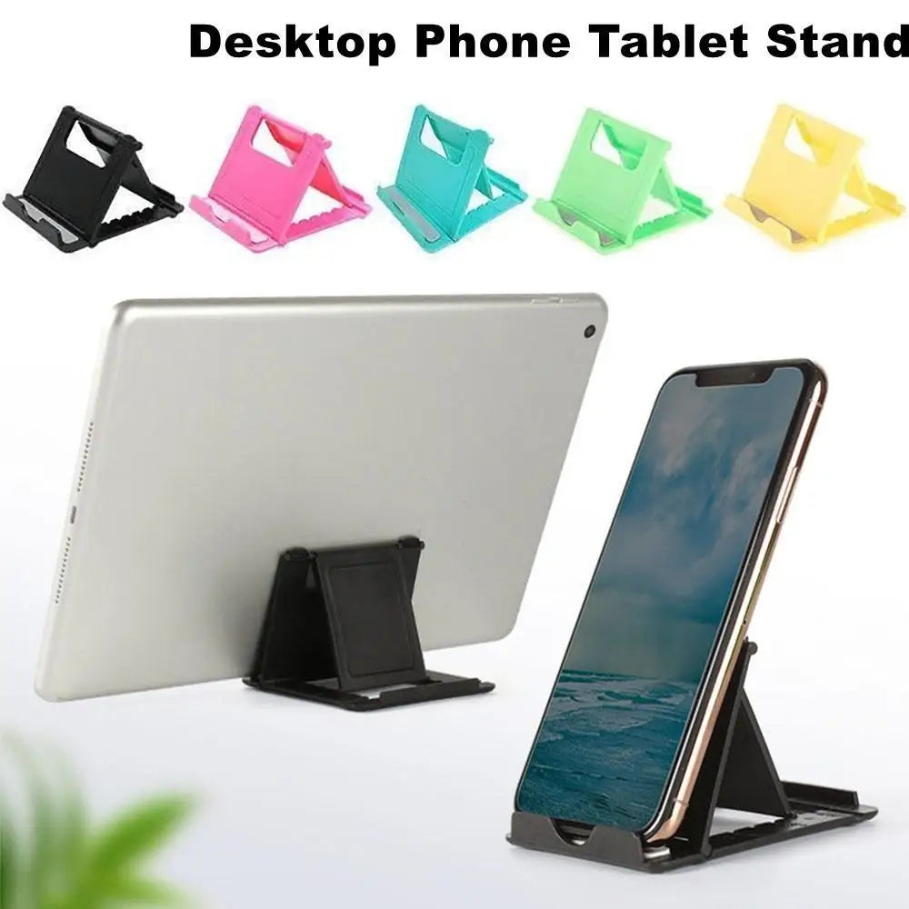Soporte plegable para teléfono y tableta: soporte ajustable de escritorio