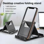 Soporte plegable para teléfono y tableta: soporte ajustable de escritorio