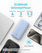 Anker 20K 87W Power Bank with Built-In USB-C Cable