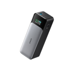 Anker 737 power bank with a digital display, two USB-C ports, and one USB-A port.