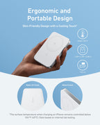 Anker MagGo 10K slim magnetic power bank shown in a feature illustration.