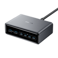 Anker Prime 200W desktop charger with four USB-C ports and two USB-A ports.