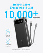 Anker 20K 87W Power Bank with Built-In USB-C Cable