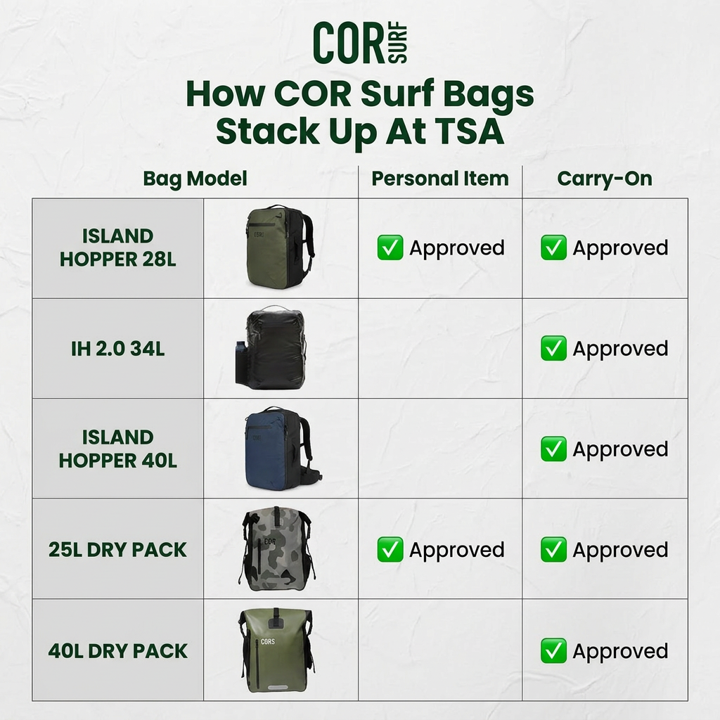 COR Surf Island Hopper 28L Travel Backpack