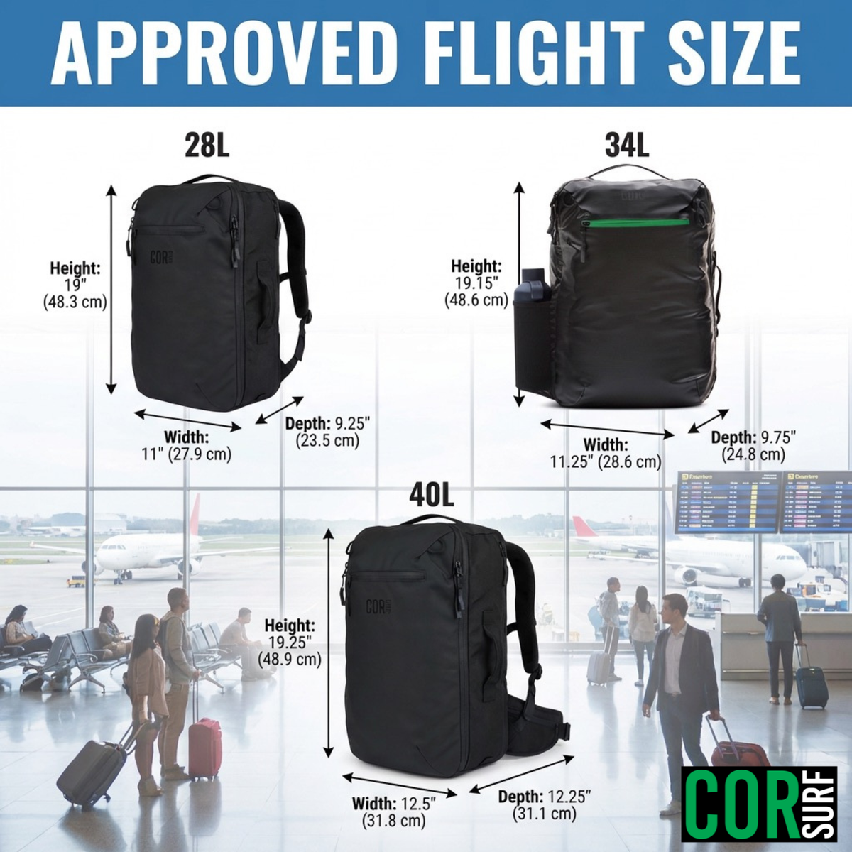 COR Surf Island Hopper 28L Travel Backpack