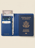 CASUPO Leather RFID Passport Wallet