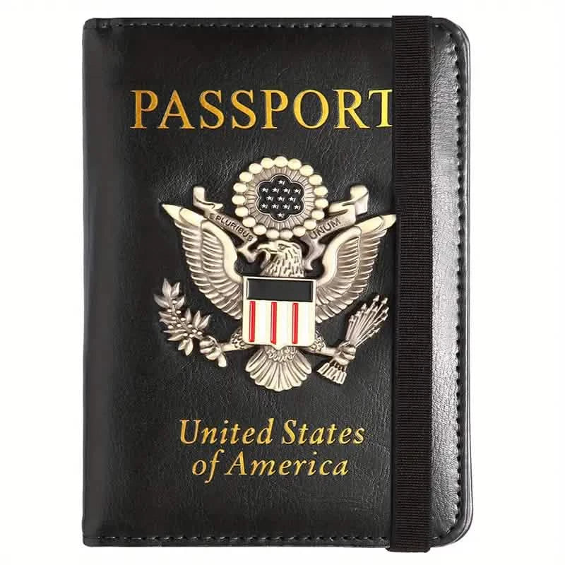 RFID Passport Holder with 3D Metal Badge