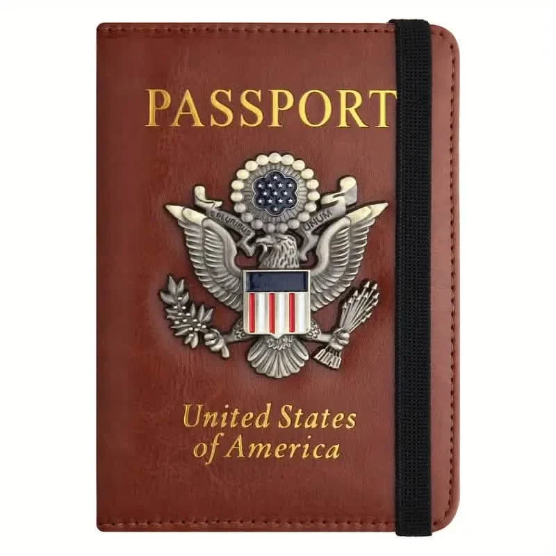 RFID Passport Holder with 3D Metal Badge
