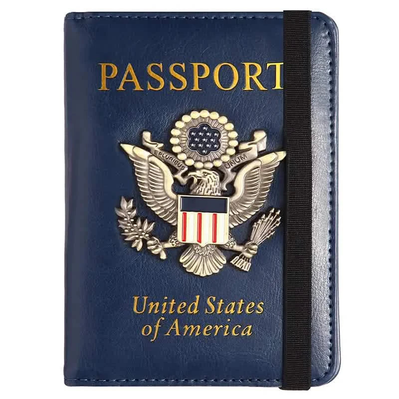 RFID Passport Holder with 3D Metal Badge
