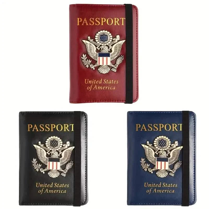 RFID Passport Holder with 3D Metal Badge