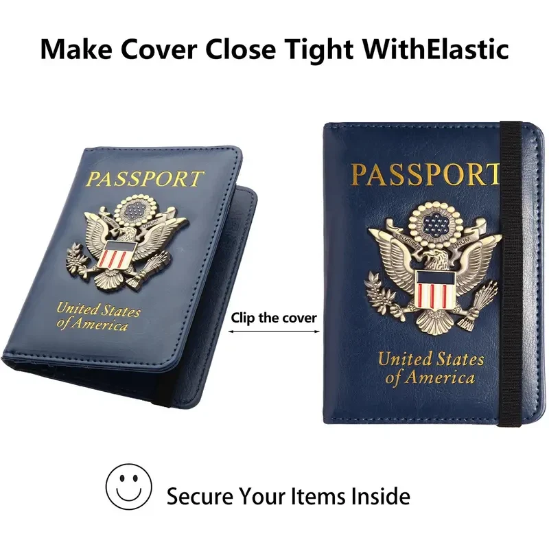 RFID Passport Holder with 3D Metal Badge