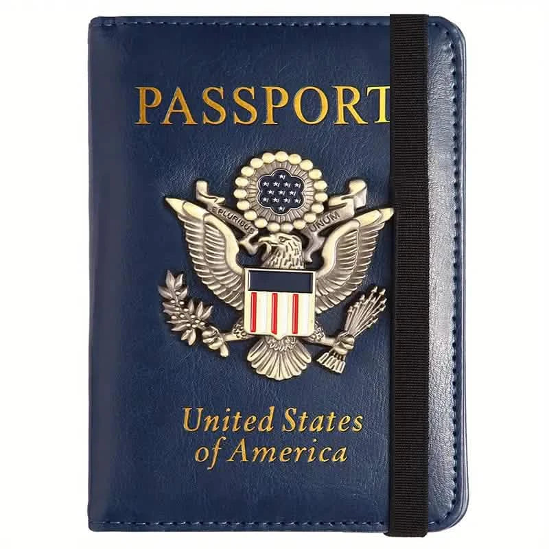 RFID Passport Holder with 3D Metal Badge
