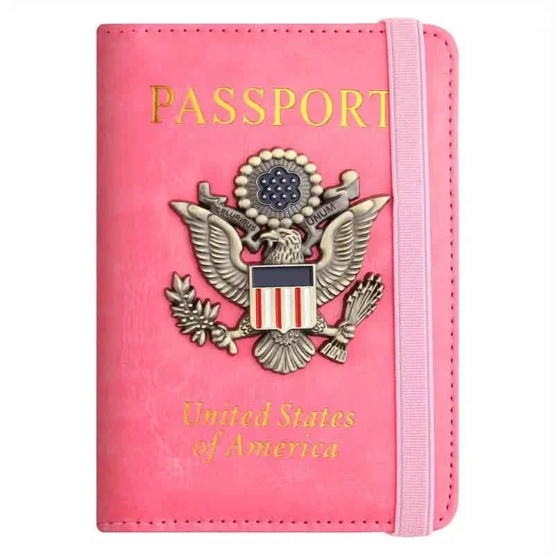 RFID Passport Holder with 3D Metal Badge