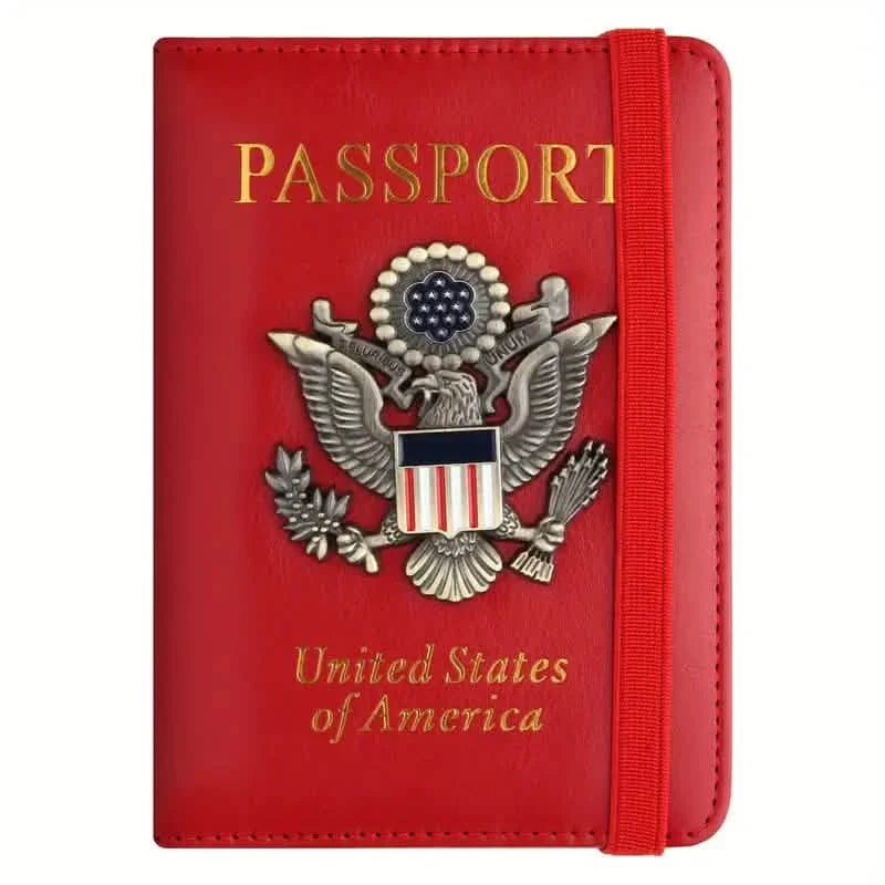 RFID Passport Holder with 3D Metal Badge