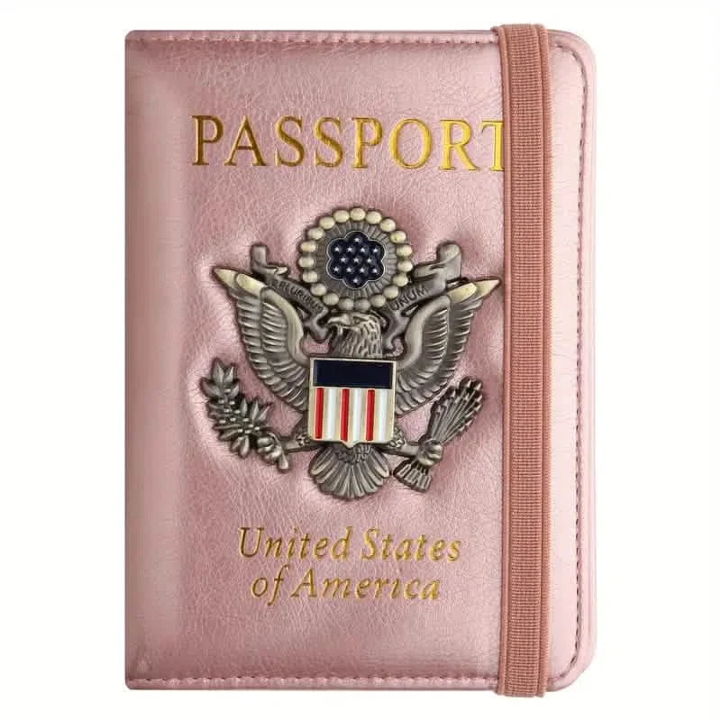 RFID Passport Holder with 3D Metal Badge