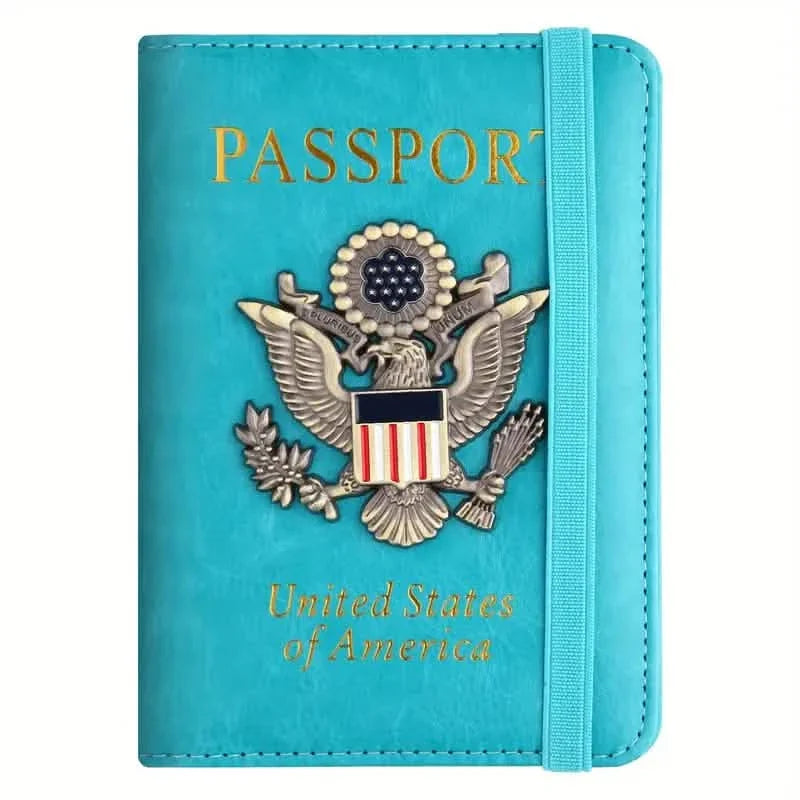 RFID Passport Holder with 3D Metal Badge