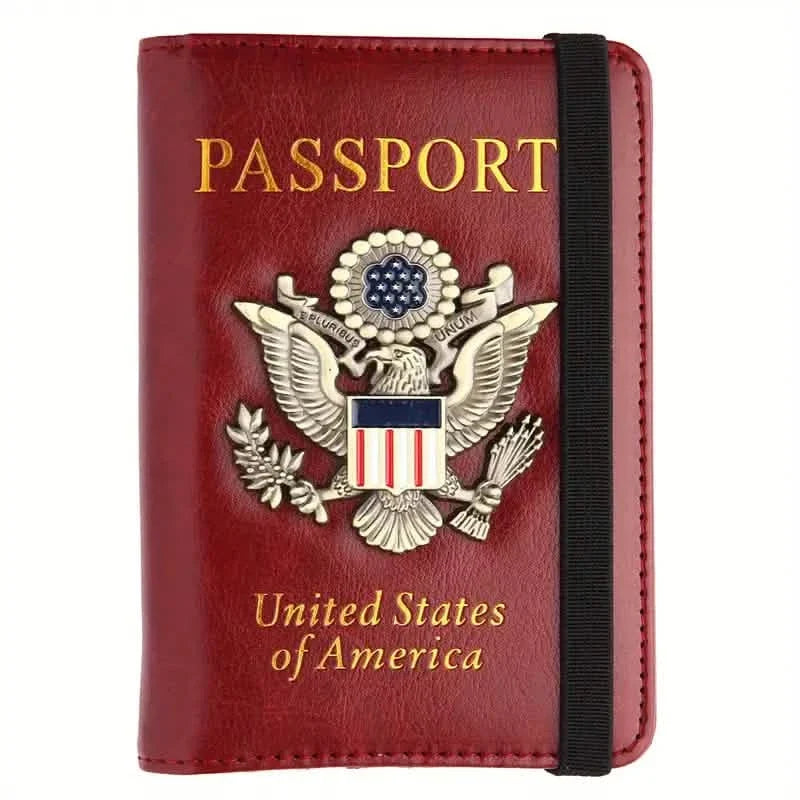 RFID Passport Holder with 3D Metal Badge